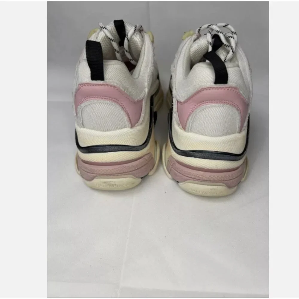 BALENCIAGA TRIPLE S MEN'S SNEAKERS MESH AND LEATHER SIZE 7 - Picture 5 of 7